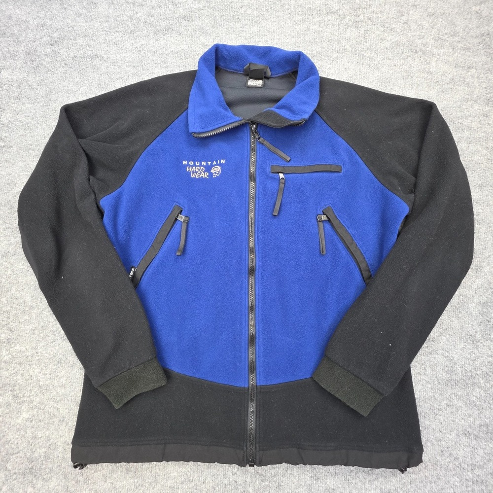 Vintage Mountain Hardware Gore Wind Stopper Fleece Jacket Mens L USA Blue USA